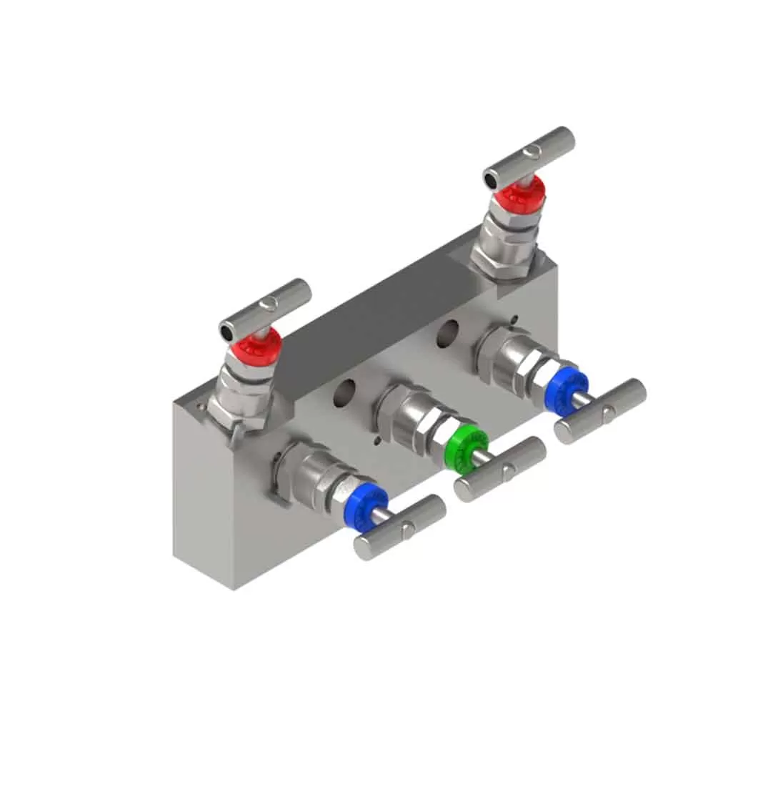 M537 – DIRECT MOUNT MANIFOLD 90° 5 VLV THREADED/FLANGED WITH DRAIN ...